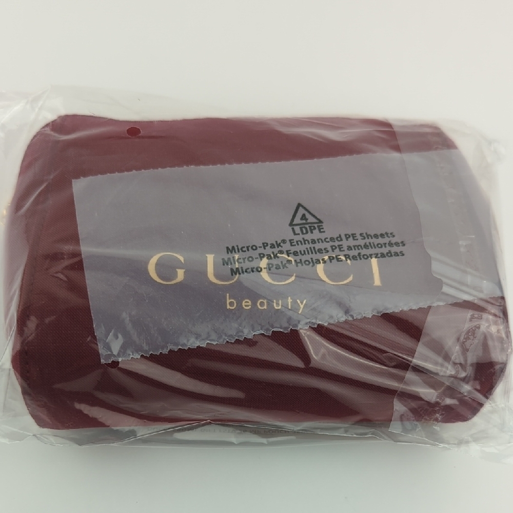 Gucci Beauty Burgundy Cosmetics Bag - Picture 6 of 6